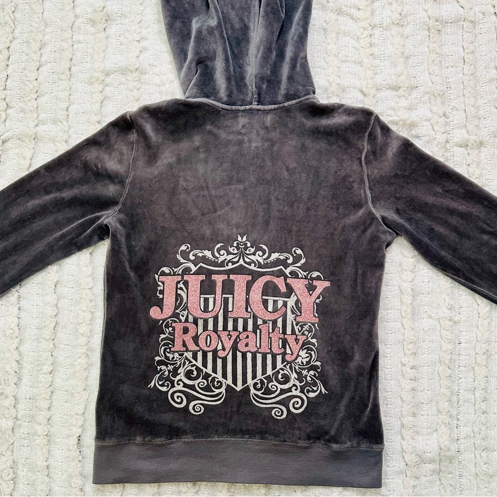 Vintage Y2K JUICY COUTURE Velour Hooded Jacket